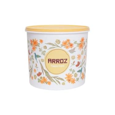 Imagem de Tupperware Caixa Arroz 5Kg Floral | Conservar Mantimentos