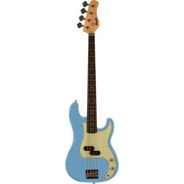 Imagem de Contrabaixo Memphis Mb40 Sbls Df/Mg Sonic Blue Satin - Tagima