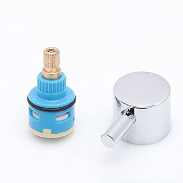 Imagem de Cartucho de torneira de cerâmica de substituição para torneira de controle interno torneira de disco de cerâmica para torneira misturadora azul