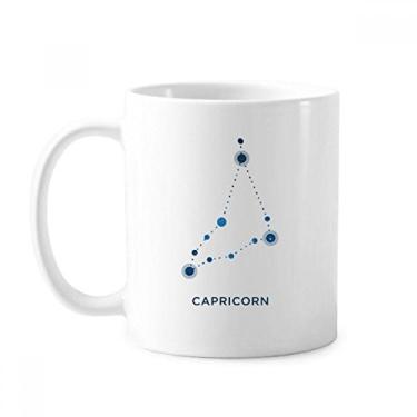 Imagem de Caneca de cerâmica com signo do zodíaco da constelação de capricórnio, xícara de porcelana de café