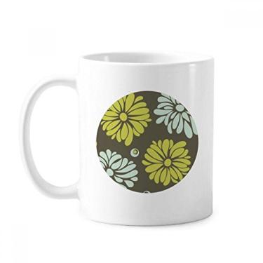 Imagem de Flor amarela crisântemo flor planta caneca cerâmica café porcelana xícara louça