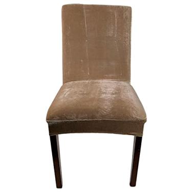 Imagem de Capa p/Cadeira Veludo Adomes U BEGE