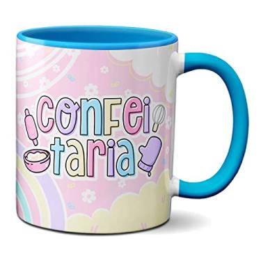 Imagem de Caneca Confeitaria Profissão Confeiteira Criativa Presente (Azul)