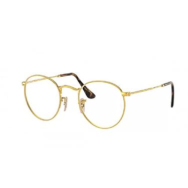 Imagem de Óculos de Grau Ray Ban RB3447VL 2500 Redonda Dourado Tam. 50