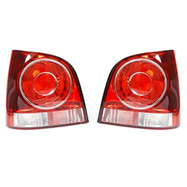 Imagem de JESYMBX Para Volkswagen para VW POLO 2006-2010 Lâmpada de para-choque de aviso de carcaça traseira sem lâmpadas esquerda e direita