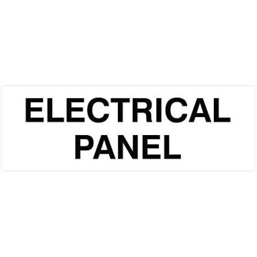 Imagem de Painel elétrico para porta/parede - Plástico gravado a laser - Placa perfeita para casa, negócios ou escola