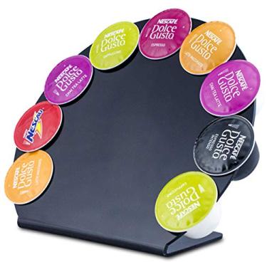 Imagem de Porta Cápsula Acrílico Dolce Gusto Preto - 9un.