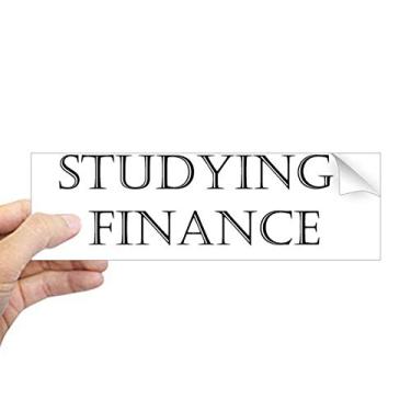 Imagem de DIYthinker Adesivo retangular com frases curtas para estudar, finanças, para-choque, notebook, janela