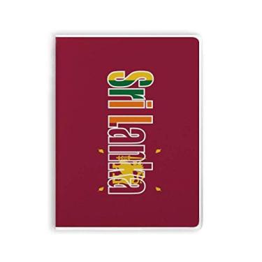 Imagem de Diário de capa macia com nome da bandeira do país Srilanka