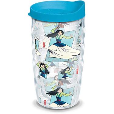 Imagem de Tervis Feito nos EUA Disney de parede dupla - Mulan Collage copo isolado mantém as bebidas frias e quentes, 290 ml ondulado, colagem