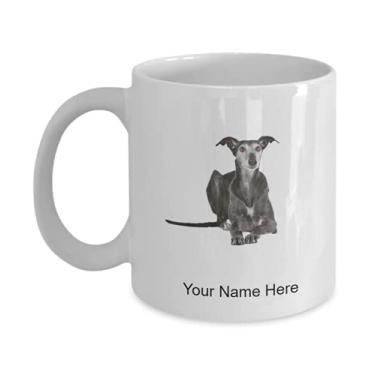 Imagem de Caneca personalizada de galgo velho - Caneca de café para os amantes de galgos idosos, ideias para meninos e meninas - Caneca de café de 325 ml