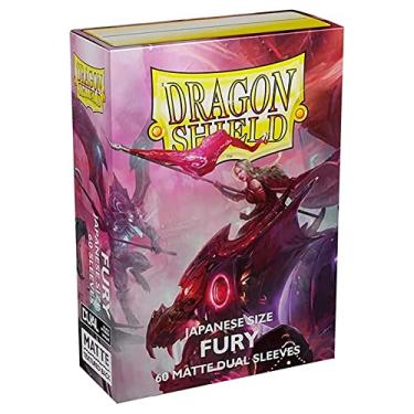 Imagem de 2 Packs Dragon Shield Dual Matte Mini Japanese Fury 60 ct Card Sleeves Value Bundle!