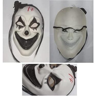 Imagem de Mascara Palhaço Assustador C/Cabelo Halloween Festas