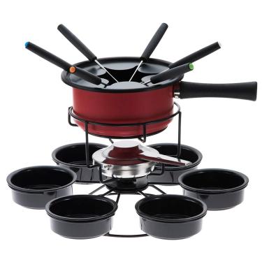Imagem de Aparelho de Fondue Giratório Forma Aspen 16 Peças - Vermelho