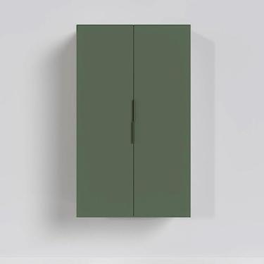 Imagem de Armário Aéreo 2 Portas 80x135cm Puxador 150mm Ipanema Cabecasa Madeiramadeira Verde Folha/branco