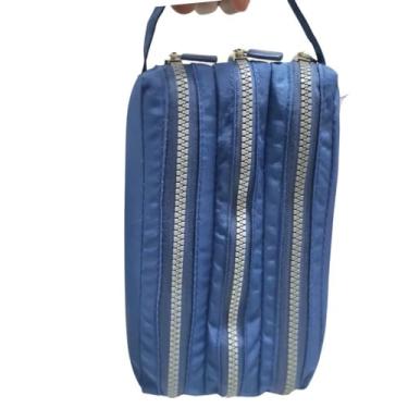 Imagem de Estojo Triplo Nylon Azul Marinho Daterra