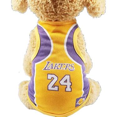 Imagem de Camiseta de futebol para cães, camiseta da Copa do Mundo para animais de estimação, camisa de futebol esportivo, colete da seleção nacional de futebol para cães pequenos, médios e grandes (XXL-roxo)