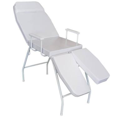 Imagem de Maca 3 Posições Bi-Perna Branca Com Apoio De Braço