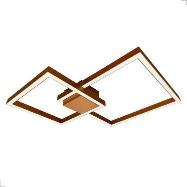 Imagem de Plafon Case LED 45W 3000K | Imediato | Cobre/Dourado