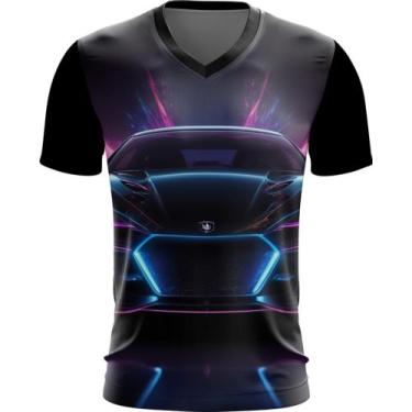 Imagem de Camiseta Gola V Carro Neon Dark Silhuette Sportive 3 - Kasubeck Store