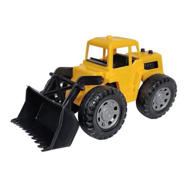 Imagem de Brinquedo Trator Pá Carregadora De Plástico Articulado Bem Detalhado 19Cms