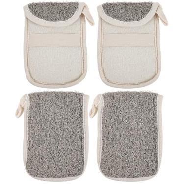 Imagem de 4 Pcs Saco De Sabonete De Linho Preto Bolsa De Sabonete Esfoliante De Sisal Bolsa De Corda De Sabão Saco De Sabão De Rami Natural Sabonete Facial Espumante Viagem Cara Purificador