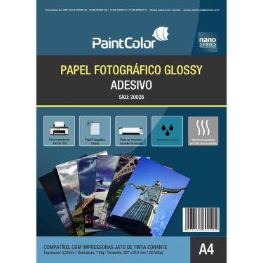 Imagem de Papel Fotográfico Glossy Adesivo 115g A4 20 Folhas