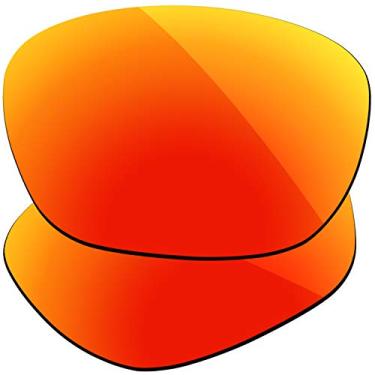 Imagem de Firtox Lentes polarizadas de substituição compatíveis com óculos de sol Oakley Enduro OO9223 - Vermelho fogo