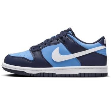 Imagem de Nike Tênis infantil unissex Nike Dunk Low, Azul, 5.5 Big Kid