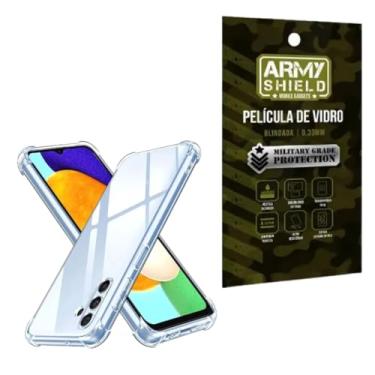 Imagem de Capa Capinha AntiShock Para Samsung Galaxy A05s + Pelicula de Vidro 3D - Army Shield