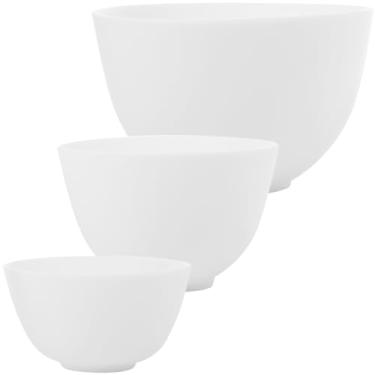 Imagem de Conjunto de tigela de silicone para máscara facial, esteticista de tigelas faciais, tigelas de silicone para máscara facial, máscara de lama faça você mesmo e outros produtos de cuidados com a - 3 tamanhos
