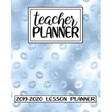 Imagem de Planner para professores 2019/2020 Planejador de aulas: Baby Blue Glam semanal e mensal para professores e livro de registros | Plano de aula do ano acadêmico (agosto de 2019... 2020) | Presente