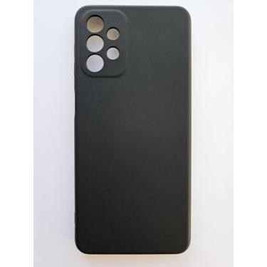 Imagem de Capa Capinha de Silicone Aveludada para Samsung Galaxy A32 5G, Com Proteção de Câmera (Preto)