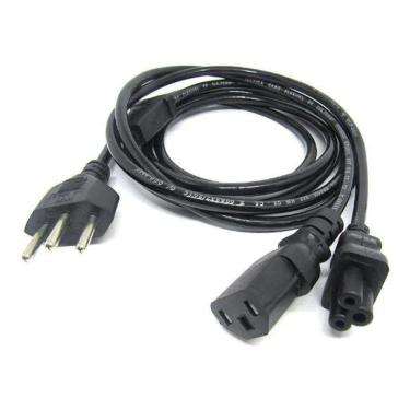 Imagem de Cabo De Força Y - 1 Macho + 1 F Tripolar + 1 F Mickey 1,80mt