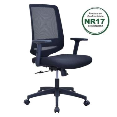 Imagem de Cadeira Para Escritório Diretor Giratória Shanghai com Nr17 Fratini Móveis