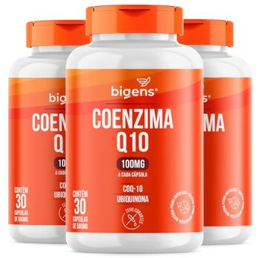 Imagem de Coenzima Q10 100mg Coq-10 Ubiquinona, Biogens, Kit 3x 30 cápsulas