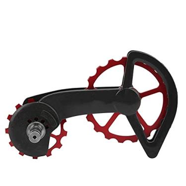 Imagem de Polia De Bicicleta De Metal E Cerâmica MOUMOUTEN - Desviador Traseiro De Polia, Roda Guia De Polia De Bicicleta, Polia De Ciclismo De Metal Para Uma Experiência De Ciclismo Ideal(vermelho)