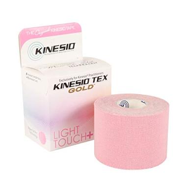 Imagem de Kinesio Fita elástica terapêutica esportiva Tex Gold Light Touch - Rosa Sakura – 5 cm x 5 m