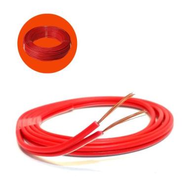 Imagem de Fio Rolo Cabo Força Paralelo 100 Metros Vermelho Uniq Cable