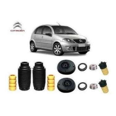 Imagem de 4 Kit Coxim Rolamento Prato Dianteiro Traseiro C3 2002 2003 2004 - Aut