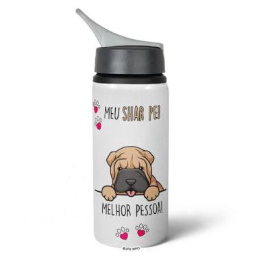 Imagem de Garrafa Squeeze NK - Meu Shar pei, melhor pessoa! - JPS INFO