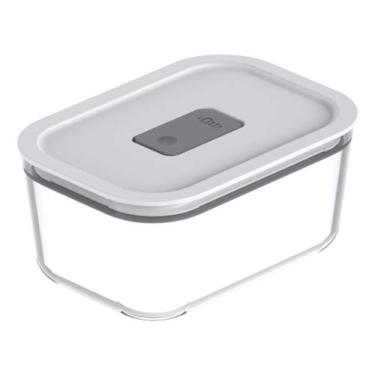 Imagem de Pote Vidro Hermético 725ml Fresh Lock Válvula Branco - OU