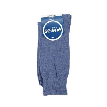 Imagem de Meia Masculina Selene Azul Jeans - 805030, Azul, 39/43