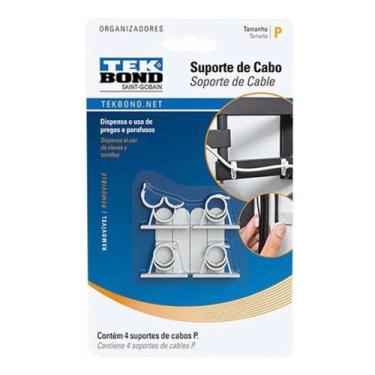 Imagem de Organizador Adesivo Fios Parede P - TEK BOND