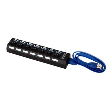 Imagem de HUB 7 Portas USB 3.0 até 480 Mbps - CIRILOCABOS