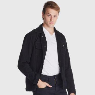 Imagem de Jaqueta Jeans Zuren Black Amaciado Preto - Zuren Jeans, GG
