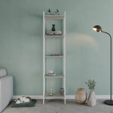 Imagem de Estante para Livros Industrial Aço Multiuso 5 Prateleiras 187cmx45cm A