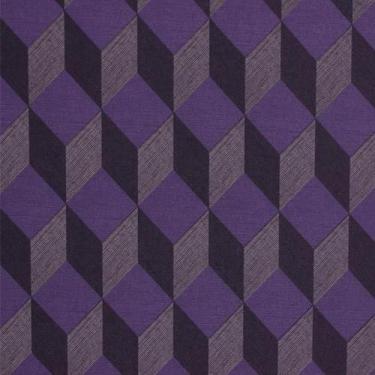 Imagem de Papel De Parede K&G 3D Cubos Roxo Vinílico Lavável - K&G Papel De Pare