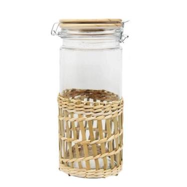 Imagem de Porta Mantimento em Vidro Fibra Natural 1,4L 10X25cm - Full Fit