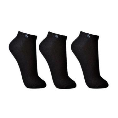 Imagem de Meias lupo cano curto au sport algodão kit c/ 6 pares 63225, Preto, M